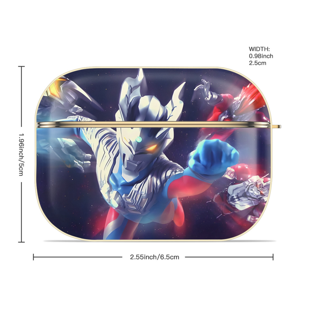 ウルトラマン Ultraman 【AirPods Pro用】ハードシェル保護ケース｜耐衝撃・防指紋・カラビナ付き商品仕様