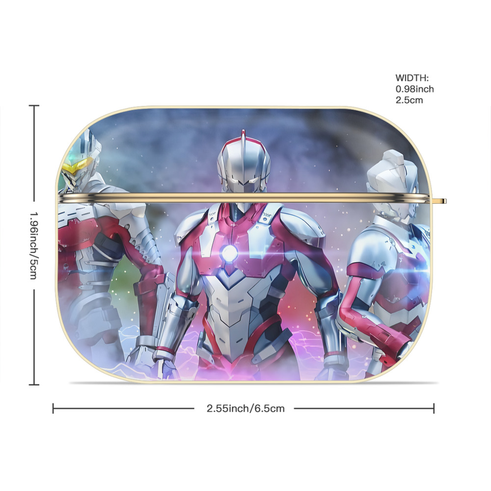 ウルトラマン Ultraman 【AirPods Pro用】ハードシェル保護ケース｜耐衝撃・防指紋・カラビナ付き商品仕様