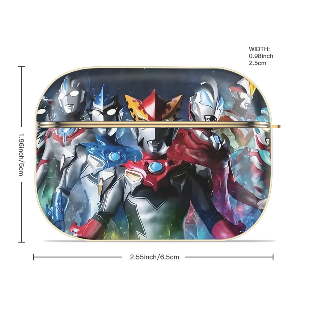 ウルトラマン Ultraman 【AirPods Pro用】ハードシェル保護ケース｜耐衝撃・防指紋・カラビナ付き商品仕様