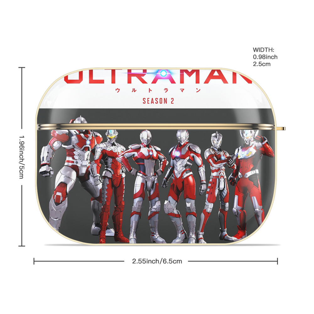 ウルトラマン Ultraman 【AirPods Pro用】ハードシェル保護ケース｜耐衝撃・防指紋・カラビナ付き商品仕様