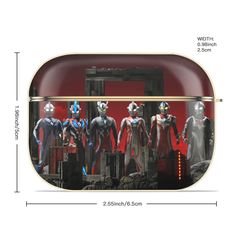 ウルトラマン Ultraman 【AirPods Pro用】ハードシェル保護ケース｜耐衝撃・防指紋・カラビナ付き商品仕様