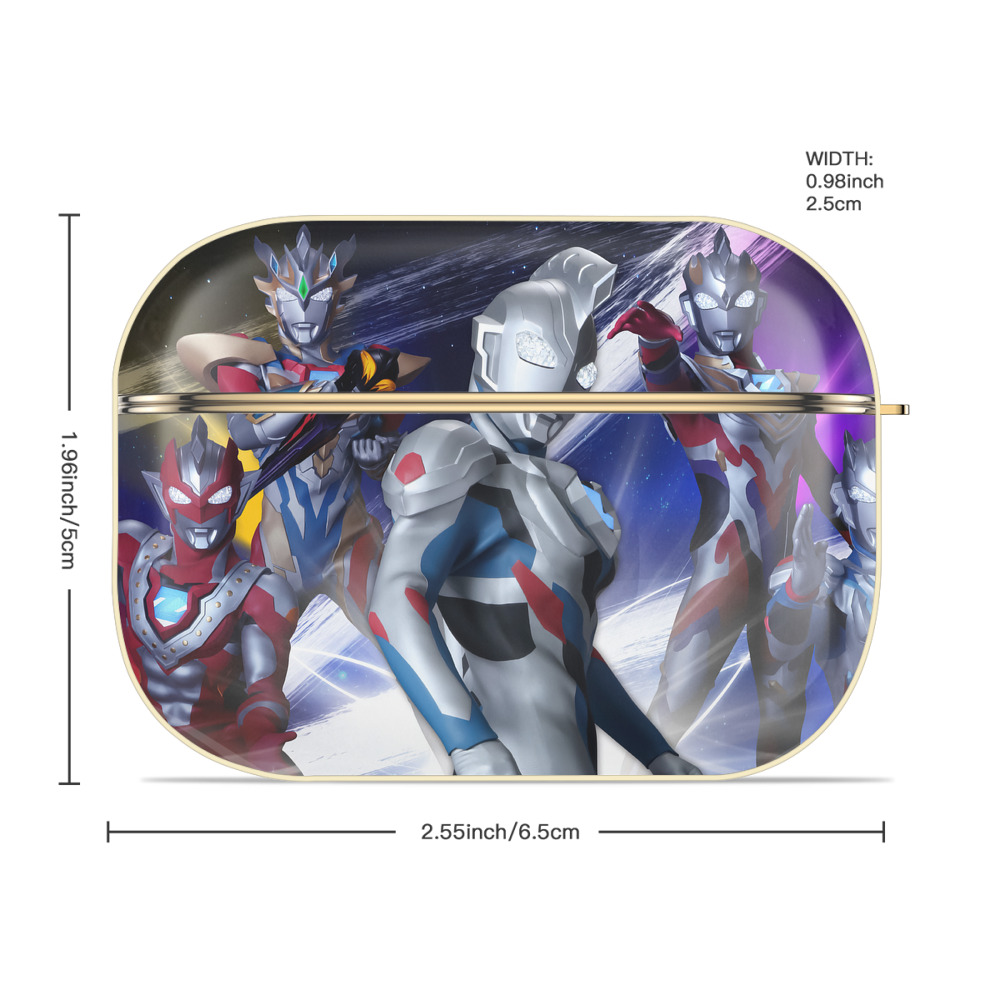 ウルトラマン Ultraman 【AirPods Pro用】ハードシェル保護ケース｜耐衝撃・防指紋・カラビナ付き商品仕様