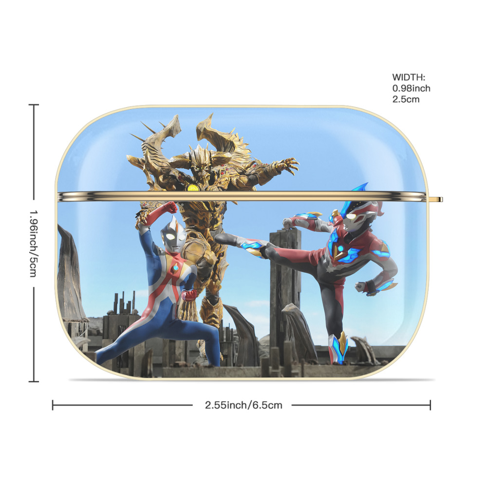 ウルトラマン Ultraman 【AirPods Pro用】ハードシェル保護ケース｜耐衝撃・防指紋・カラビナ付き商品仕様