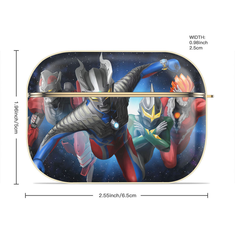 ウルトラマン Ultraman 【AirPods Pro用】ハードシェル保護ケース｜耐衝撃・防指紋・カラビナ付き商品仕様