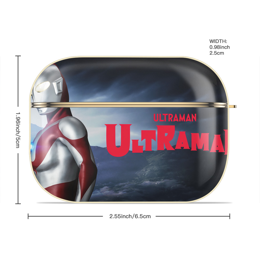 ウルトラマン Ultraman 【AirPods Pro用】ハードシェル保護ケース｜耐衝撃・防指紋・カラビナ付き商品仕様