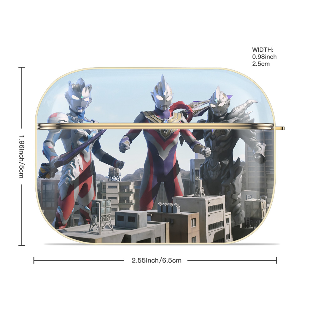 ウルトラマン Ultraman 【AirPods Pro用】ハードシェル保護ケース｜耐衝撃・防指紋・カラビナ付き商品仕様