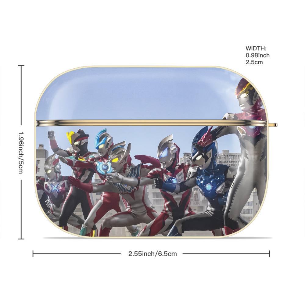 ウルトラマン Ultraman 【AirPods Pro用】ハードシェル保護ケース｜耐衝撃・防指紋・カラビナ付き商品仕様