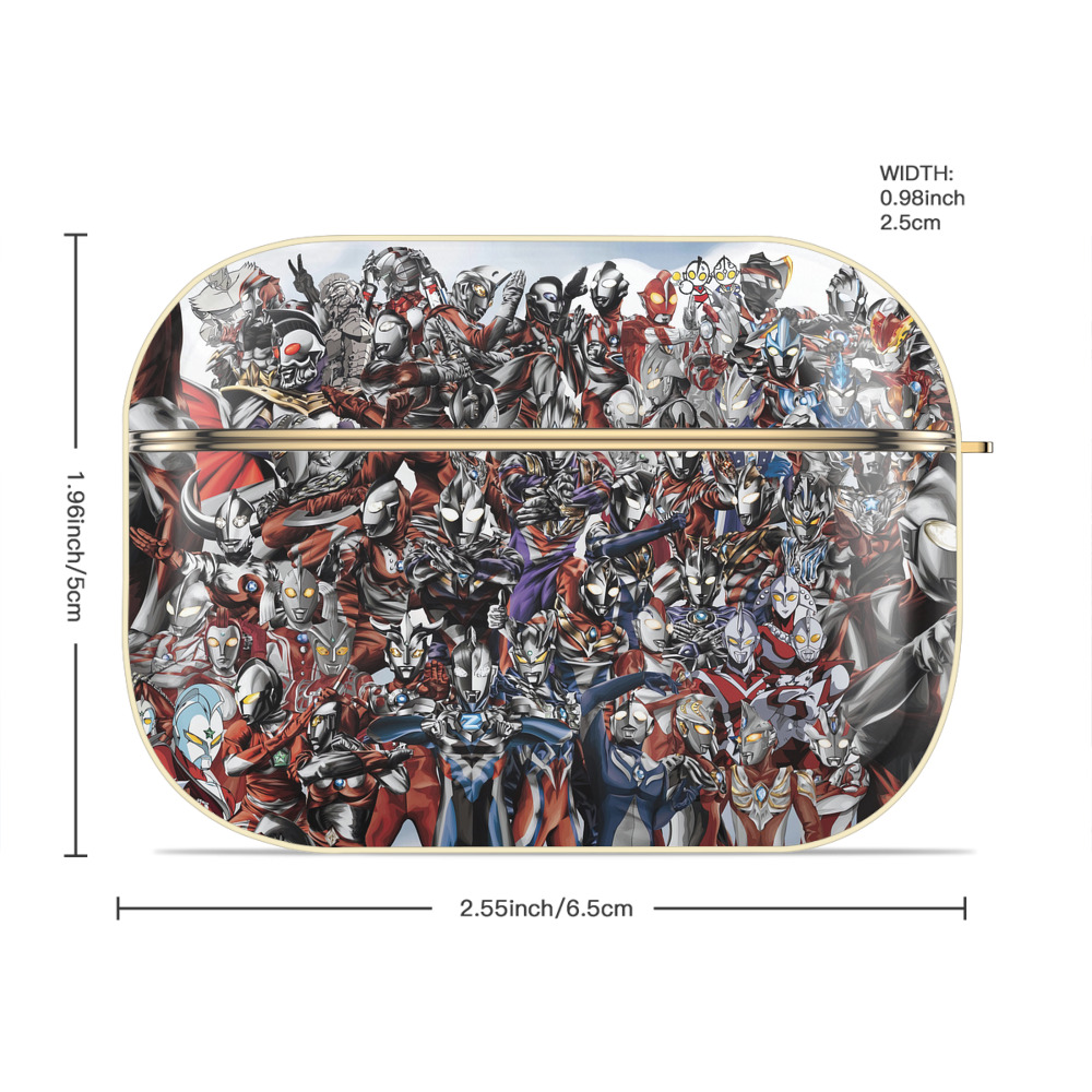 ウルトラマン Ultraman 【AirPods Pro用】ハードシェル保護ケース｜耐衝撃・防指紋・カラビナ付き商品仕様