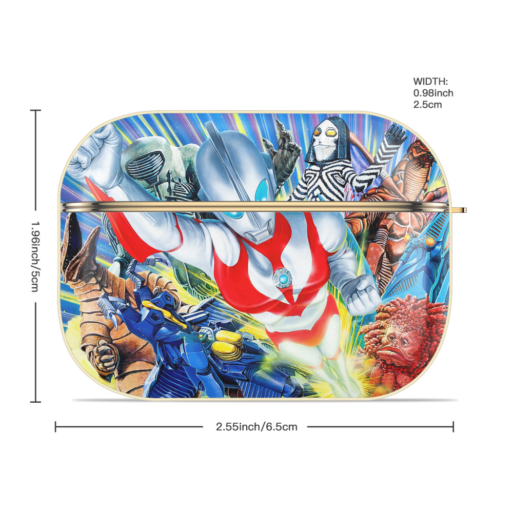 ウルトラマン Ultraman 【AirPods Pro用】ハードシェル保護ケース｜耐衝撃・防指紋・カラビナ付き商品仕様
