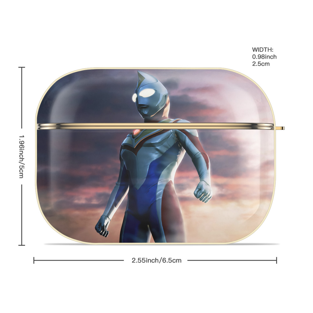 ウルトラマン Ultraman 【AirPods Pro用】ハードシェル保護ケース｜耐衝撃・防指紋・カラビナ付き商品仕様
