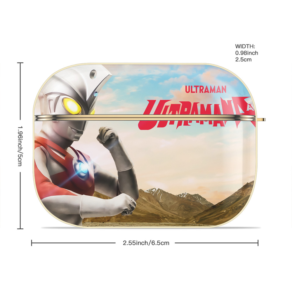 ウルトラマン Ultraman 【AirPods Pro用】ハードシェル保護ケース｜耐衝撃・防指紋・カラビナ付き商品仕様