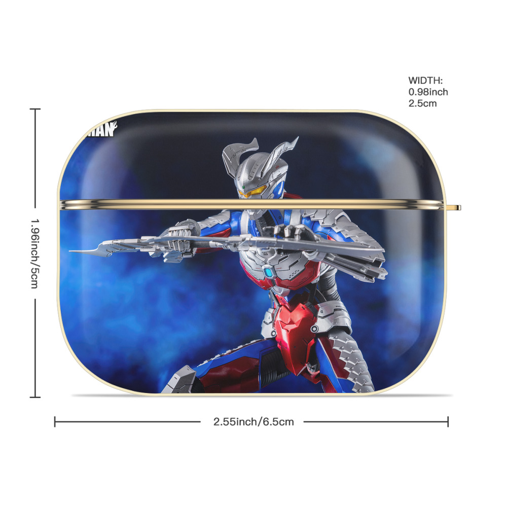 ウルトラマン Ultraman 【AirPods Pro用】ハードシェル保護ケース｜耐衝撃・防指紋・カラビナ付き商品仕様