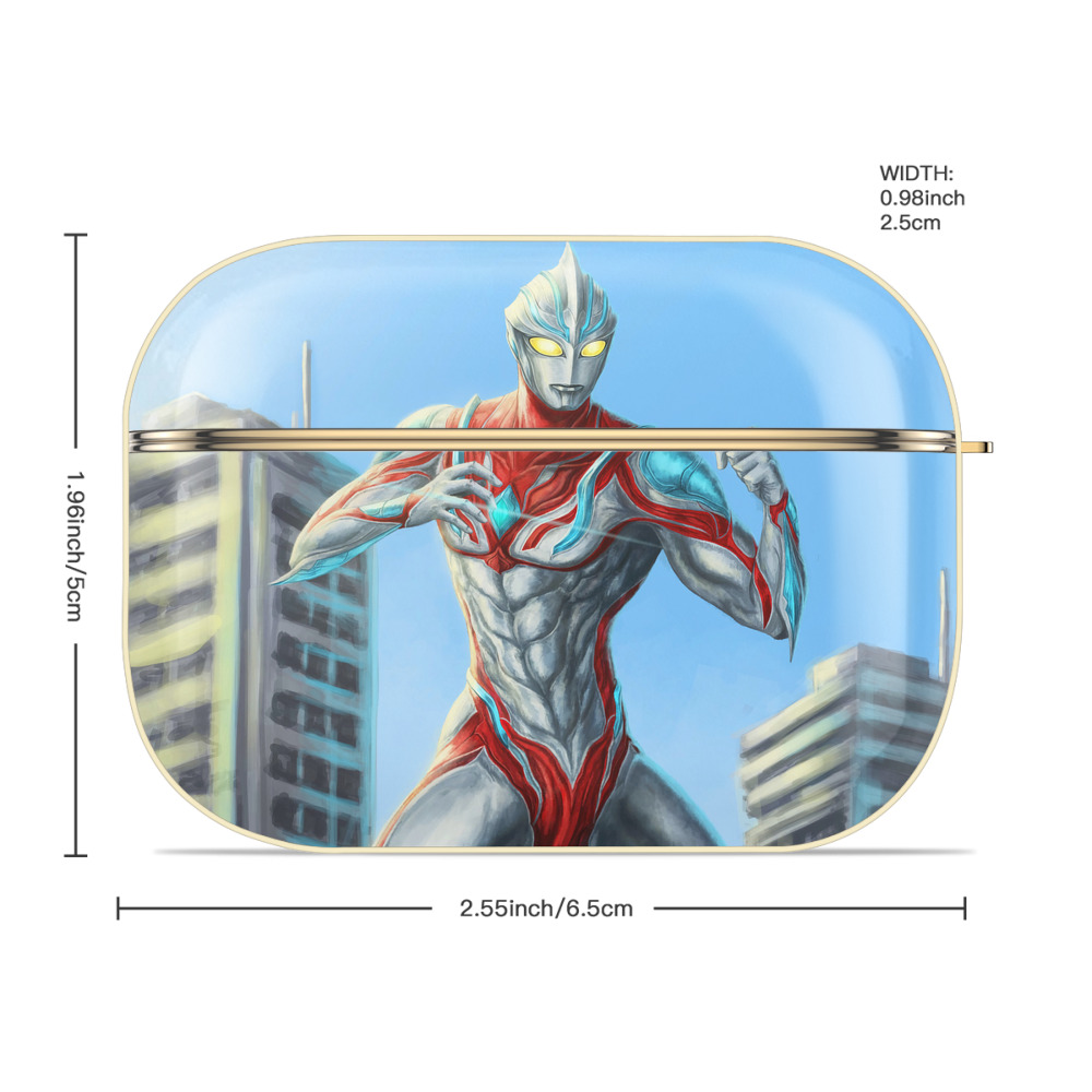 ウルトラマン Ultraman 【AirPods Pro用】ハードシェル保護ケース｜耐衝撃・防指紋・カラビナ付き商品仕様