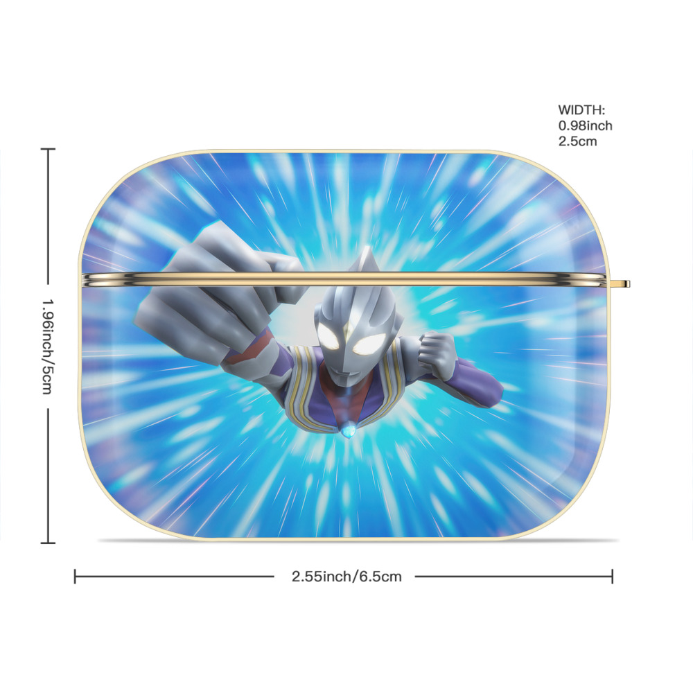 ウルトラマン Ultraman 【AirPods Pro用】ハードシェル保護ケース｜耐衝撃・防指紋・カラビナ付き商品仕様