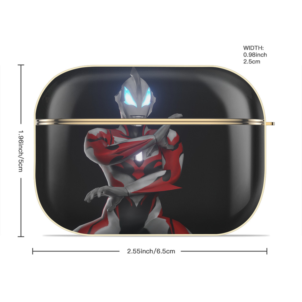ウルトラマン Ultraman 【AirPods Pro用】ハードシェル保護ケース｜耐衝撃・防指紋・カラビナ付き商品仕様