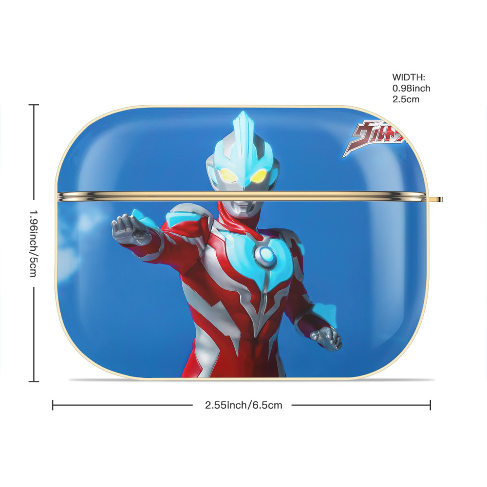 ウルトラマン Ultraman 【AirPods Pro用】ハードシェル保護ケース｜耐衝撃・防指紋・カラビナ付き商品仕様