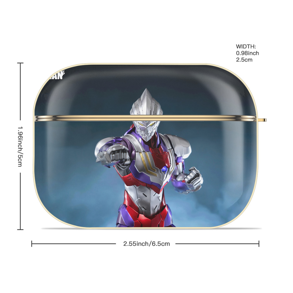 ウルトラマン Ultraman 【AirPods Pro用】ハードシェル保護ケース｜耐衝撃・防指紋・カラビナ付き商品仕様