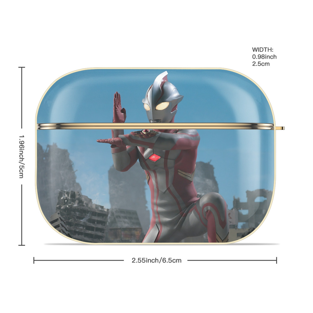 ウルトラマン Ultraman 【AirPods Pro用】ハードシェル保護ケース｜耐衝撃・防指紋・カラビナ付き商品仕様