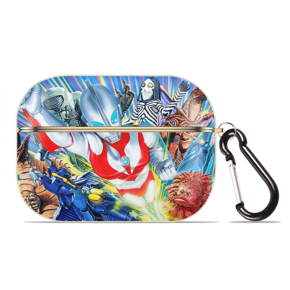 （画像用） ウルトラマン Ultraman 【AirPods Pro用】ハードシェル保護ケース｜耐衝撃・防指紋・カラビナ付き商品仕様