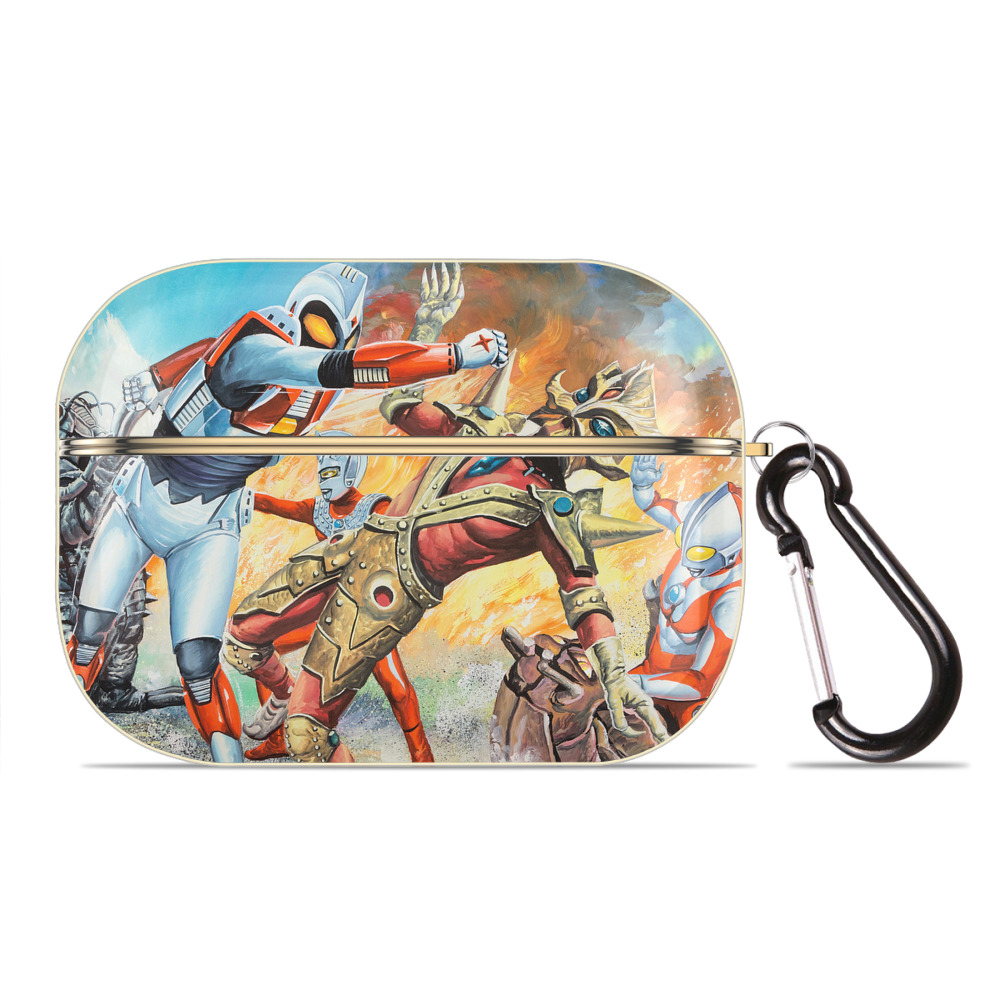 （画像用） ウルトラマン Ultraman 【AirPods Pro用】ハードシェル保護ケース｜耐衝撃・防指紋・カラビナ付き商品仕様