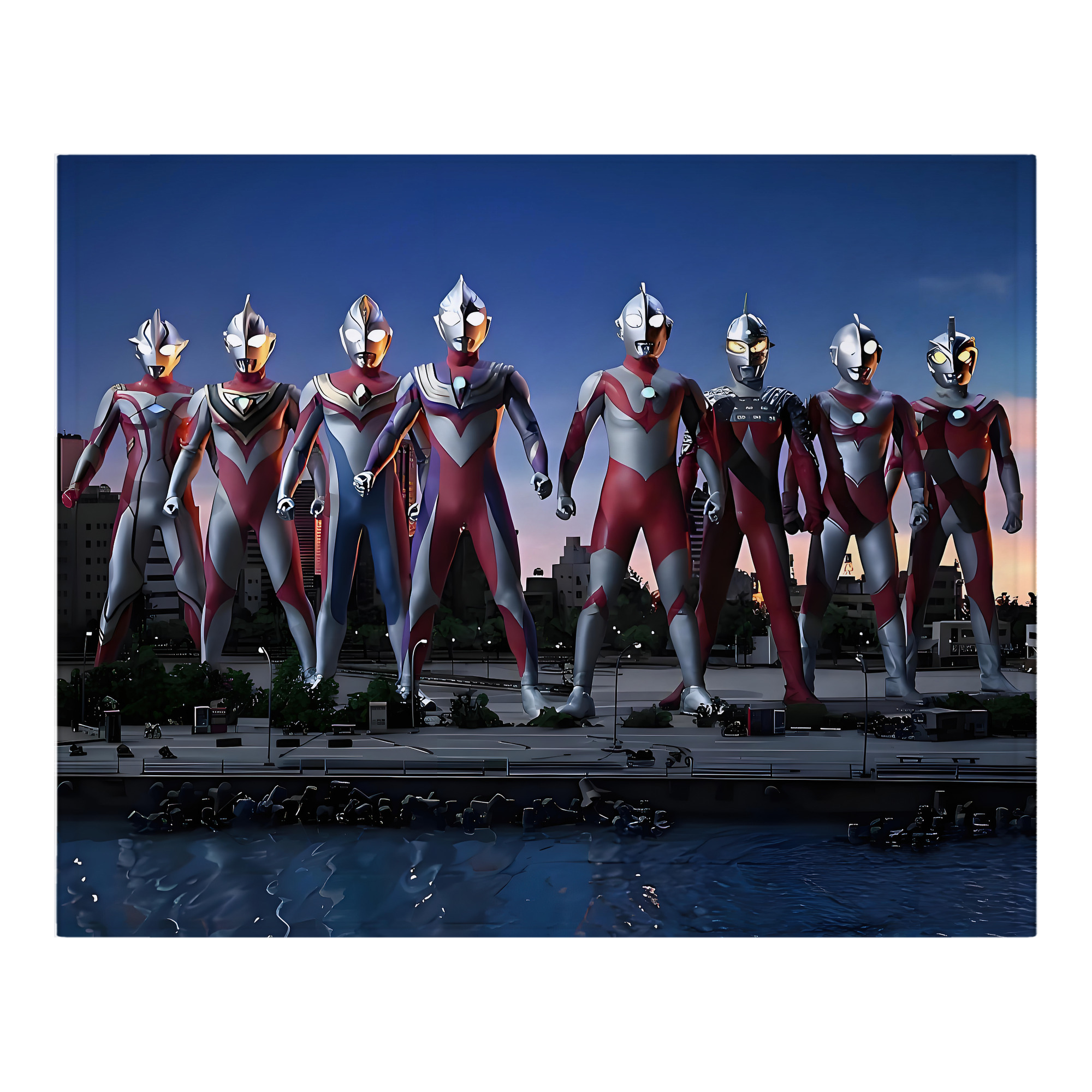 （画像用） ウルトラマン Ultraman フランネルブランケット・多サイズ対応（横型）
