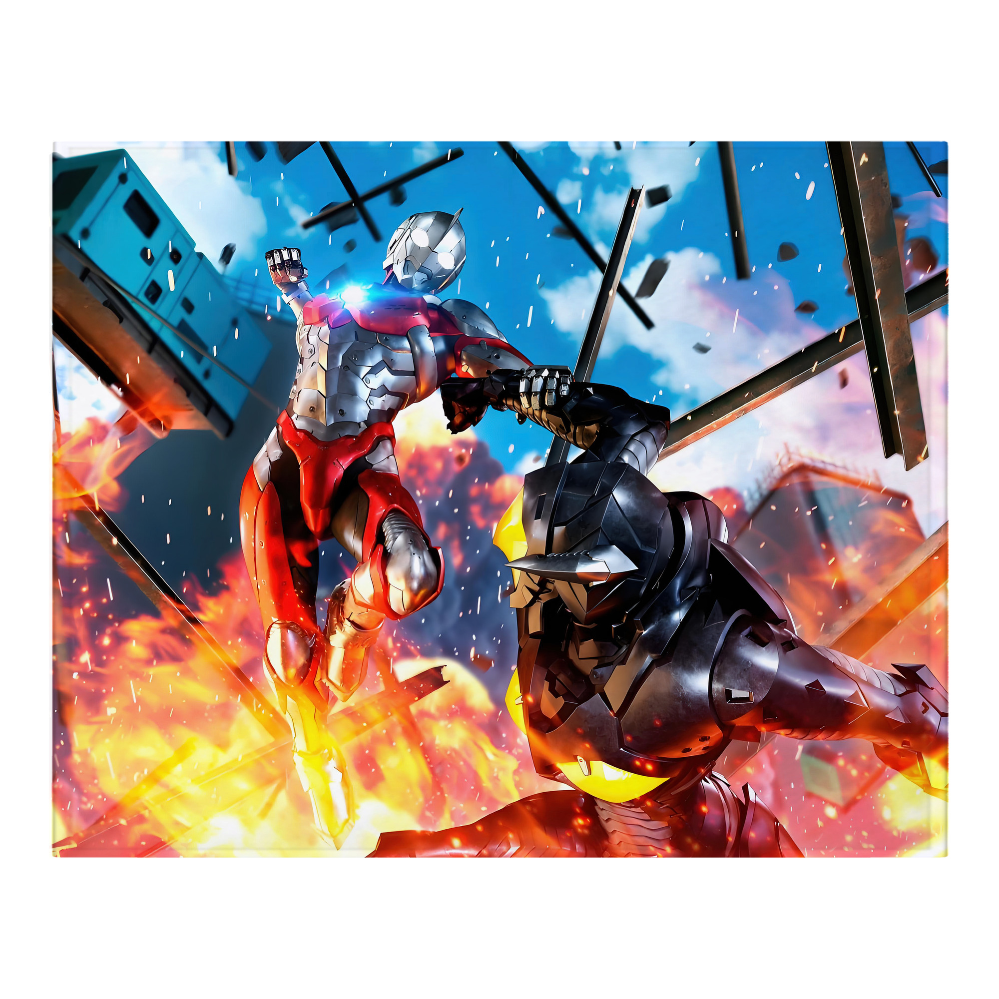 （画像用） ウルトラマン Ultraman フランネルブランケット・多サイズ対応（横型）