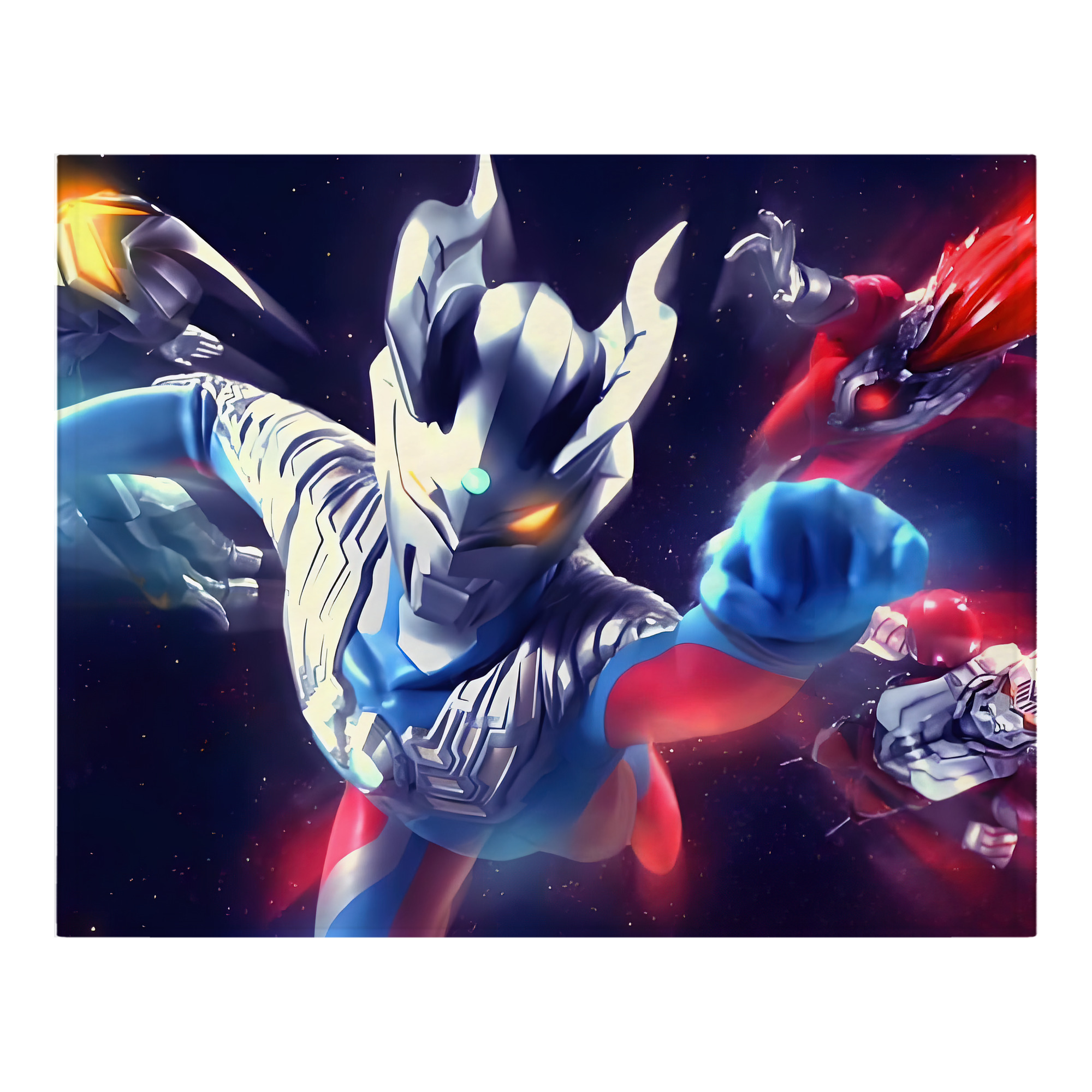 （画像用） ウルトラマン Ultraman フランネルブランケット・多サイズ対応（横型）