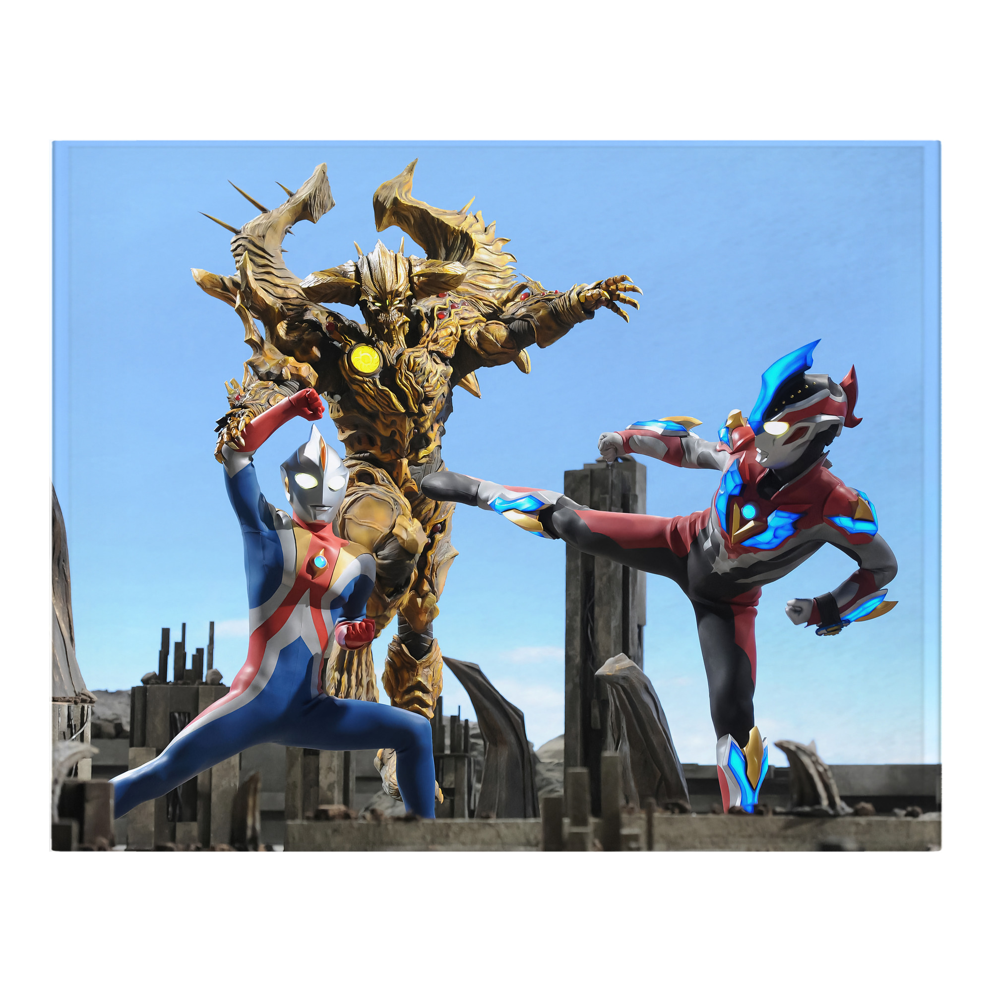 （画像用） ウルトラマン Ultraman フランネルブランケット・多サイズ対応（横型）