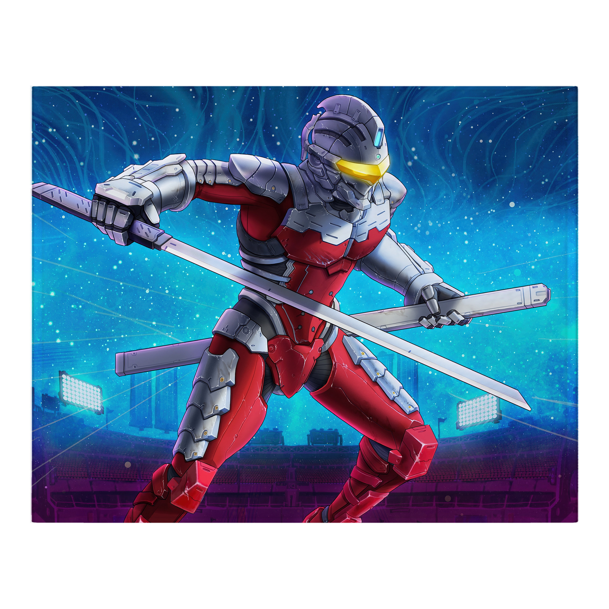（画像用） ウルトラマン Ultraman フランネルブランケット・多サイズ対応（横型）