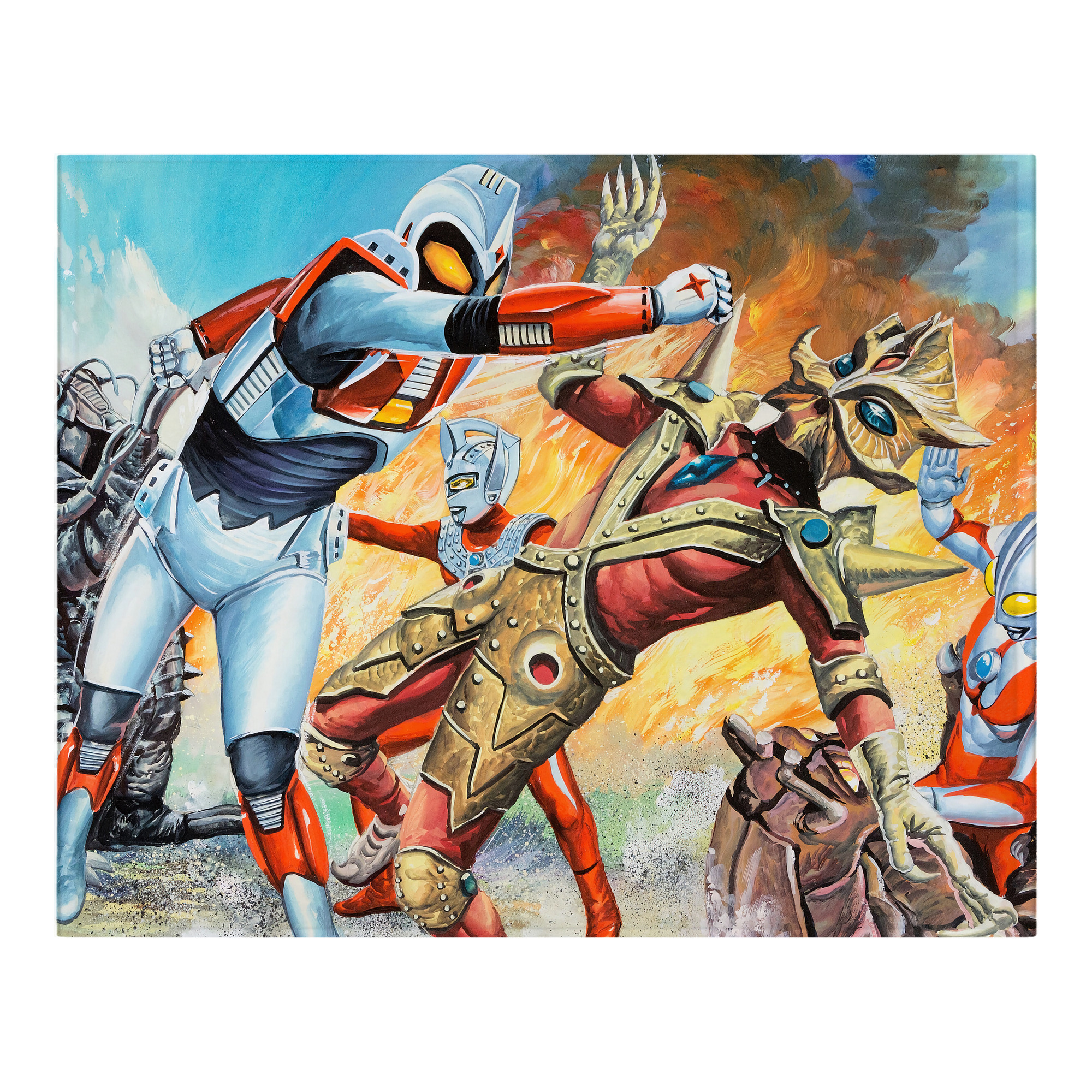 （画像用） ウルトラマン Ultraman フランネルブランケット・多サイズ対応（横型）