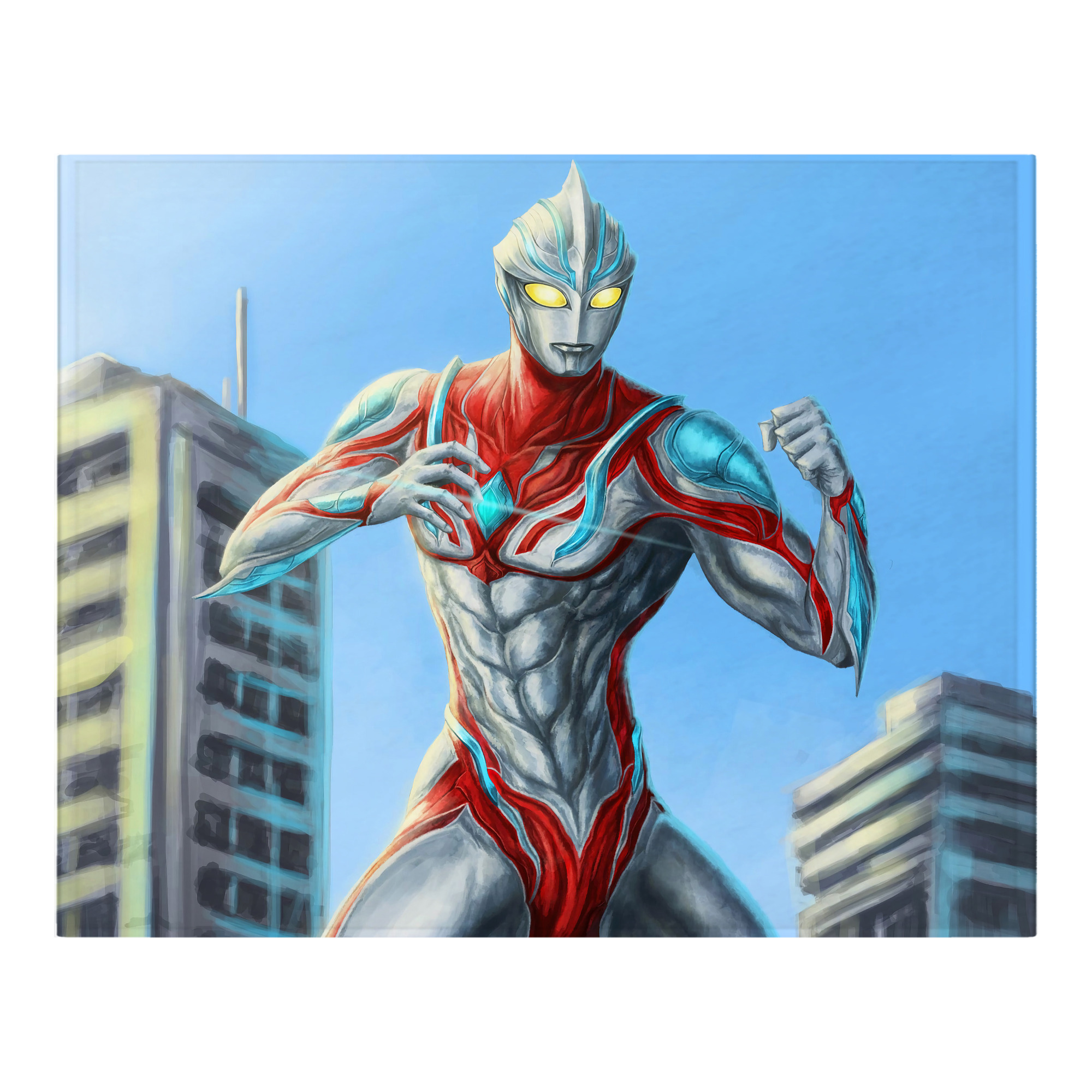 （画像用） ウルトラマン Ultraman フランネルブランケット・多サイズ対応（横型）