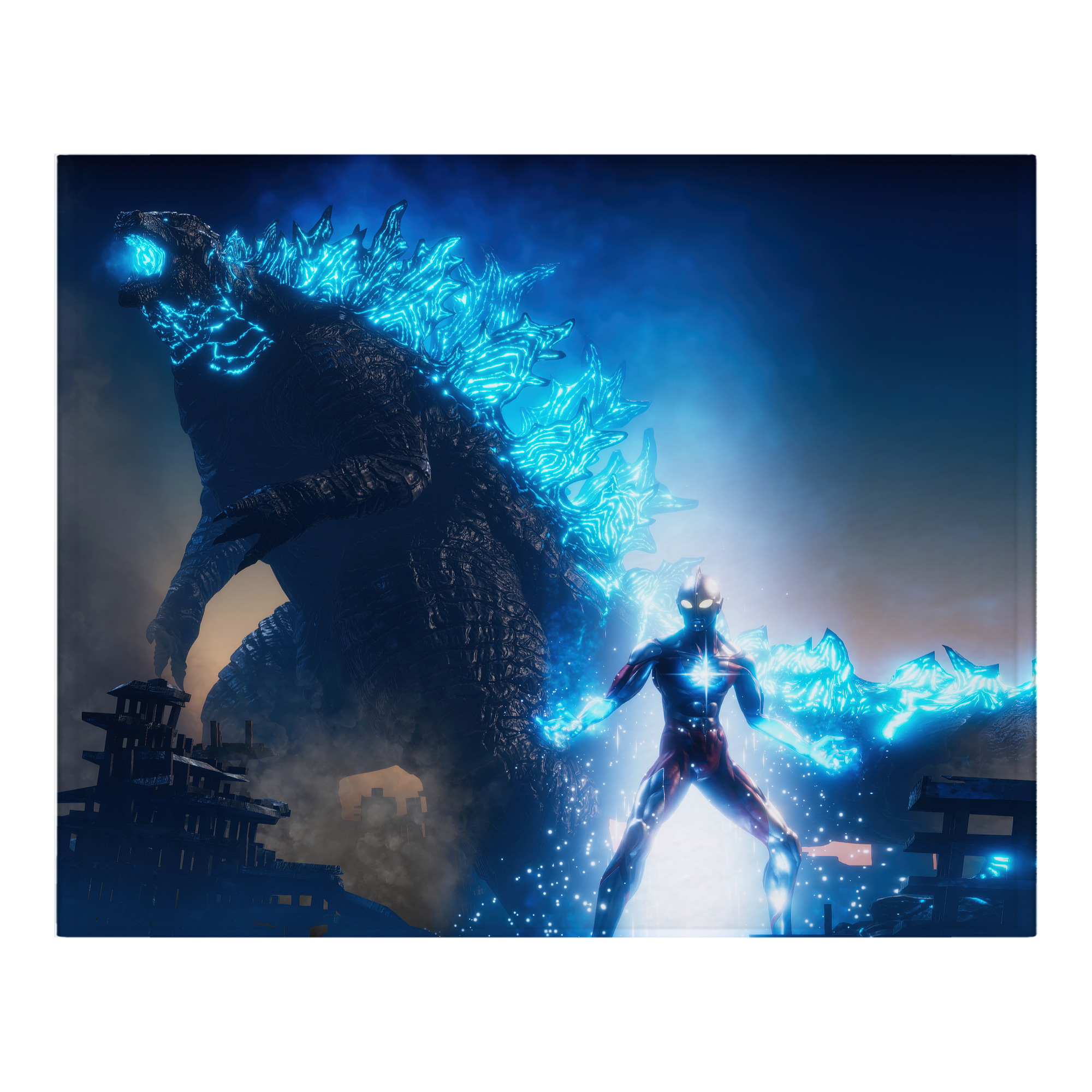 （画像用） ウルトラマン Ultraman フランネルブランケット・多サイズ対応（横型）