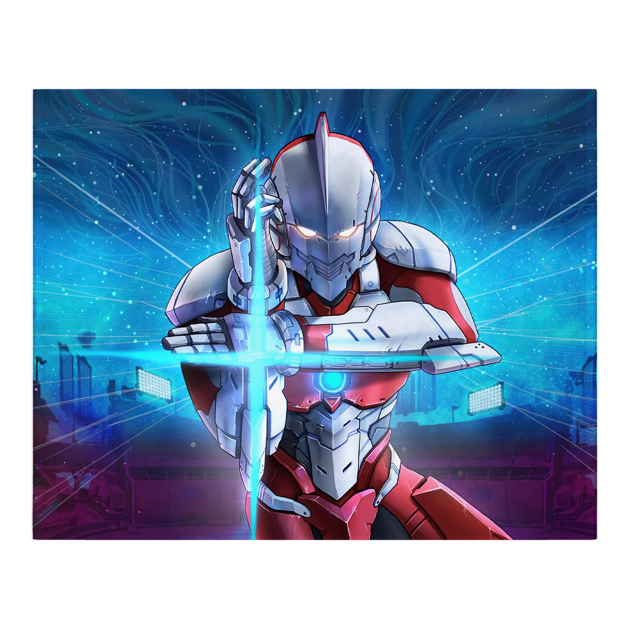（画像用） ウルトラマン Ultraman フランネルブランケット・多サイズ対応（横型）