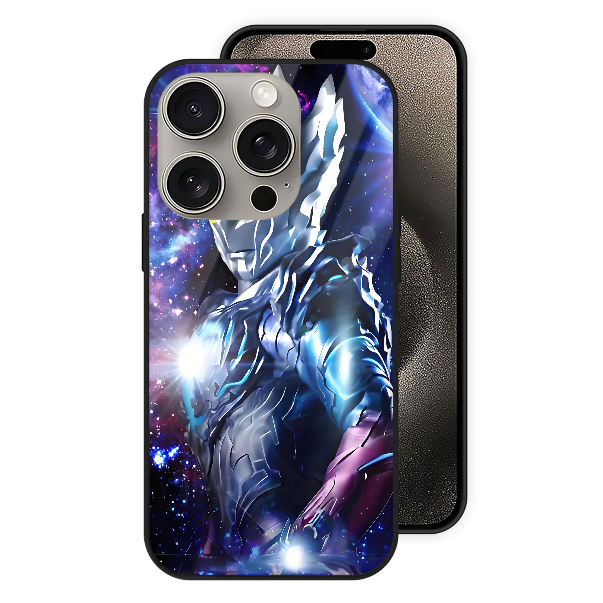 （画像用） ウルトラマン Ultraman 【iPhone15Pro対応】スマホケース 耐衝撃＆黄変防止 背面ガラス