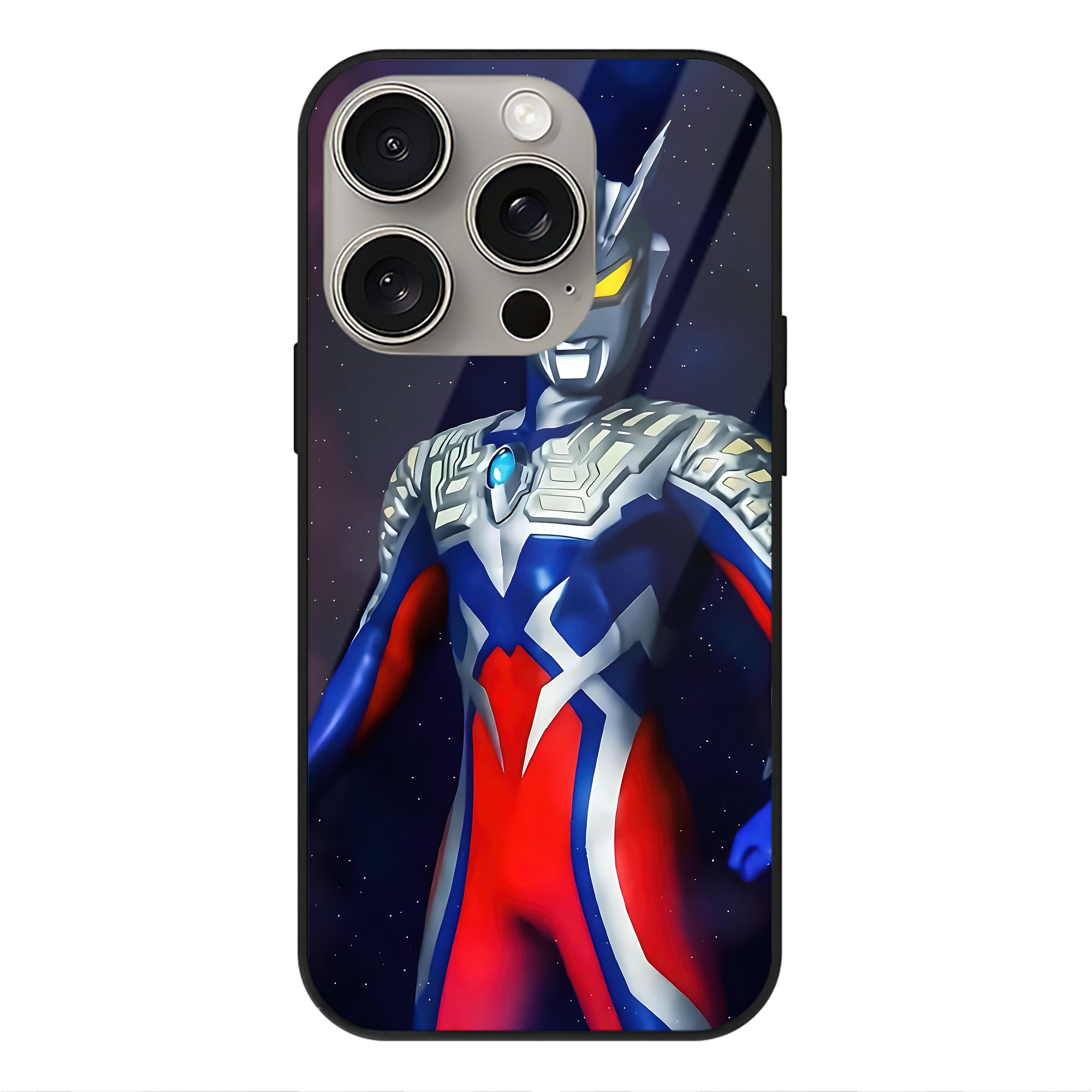 （画像用） ウルトラマン Ultraman 【iPhone15Pro対応】スマホケース 耐衝撃＆黄変防止 背面ガラス