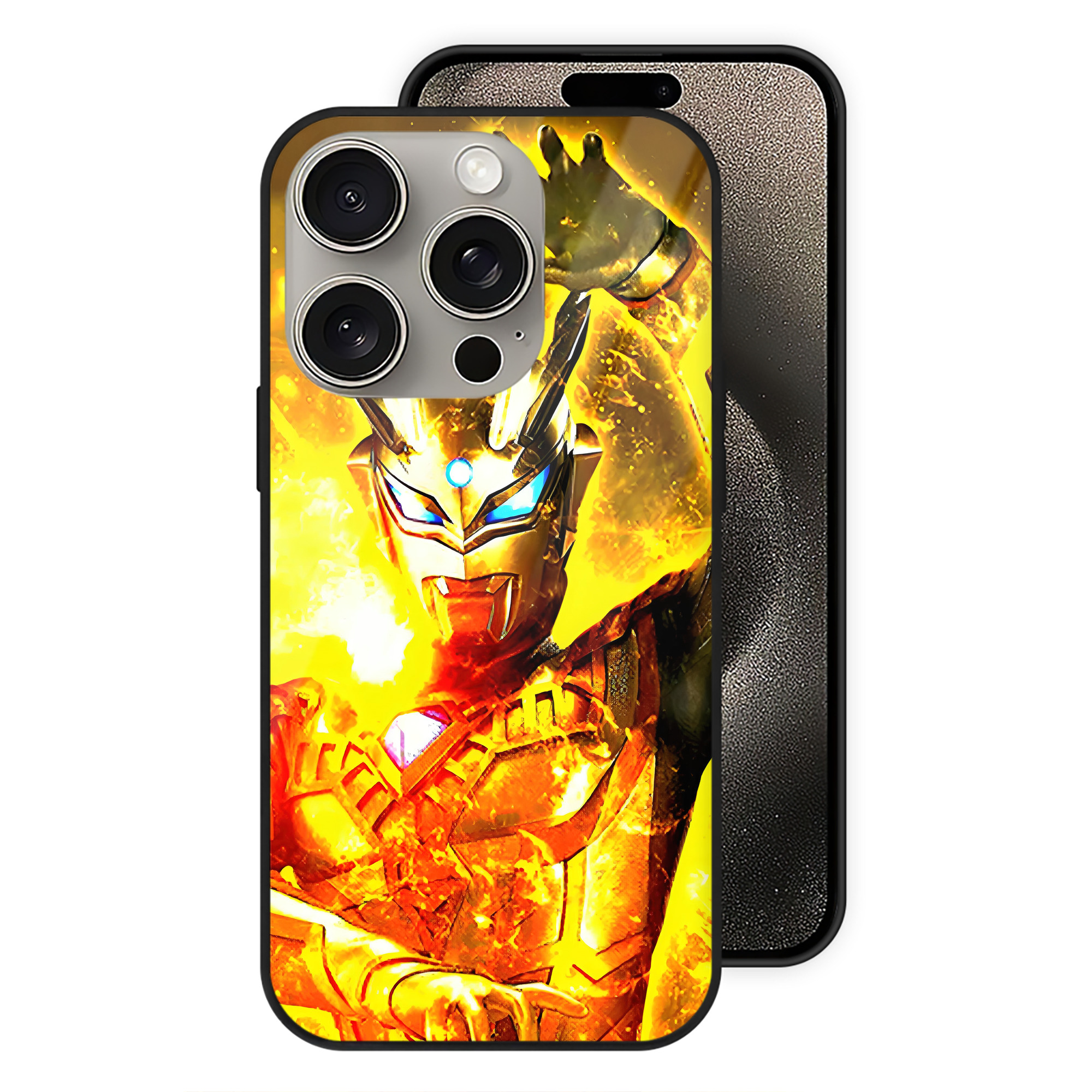 （画像用） ウルトラマン Ultraman 【iPhone15Pro対応】スマホケース 耐衝撃＆黄変防止 背面ガラス