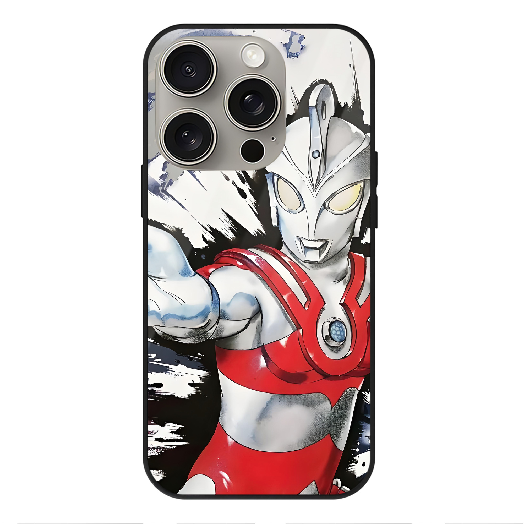 （画像用） ウルトラマン Ultraman 【iPhone15Pro対応】スマホケース 耐衝撃＆黄変防止 背面ガラス