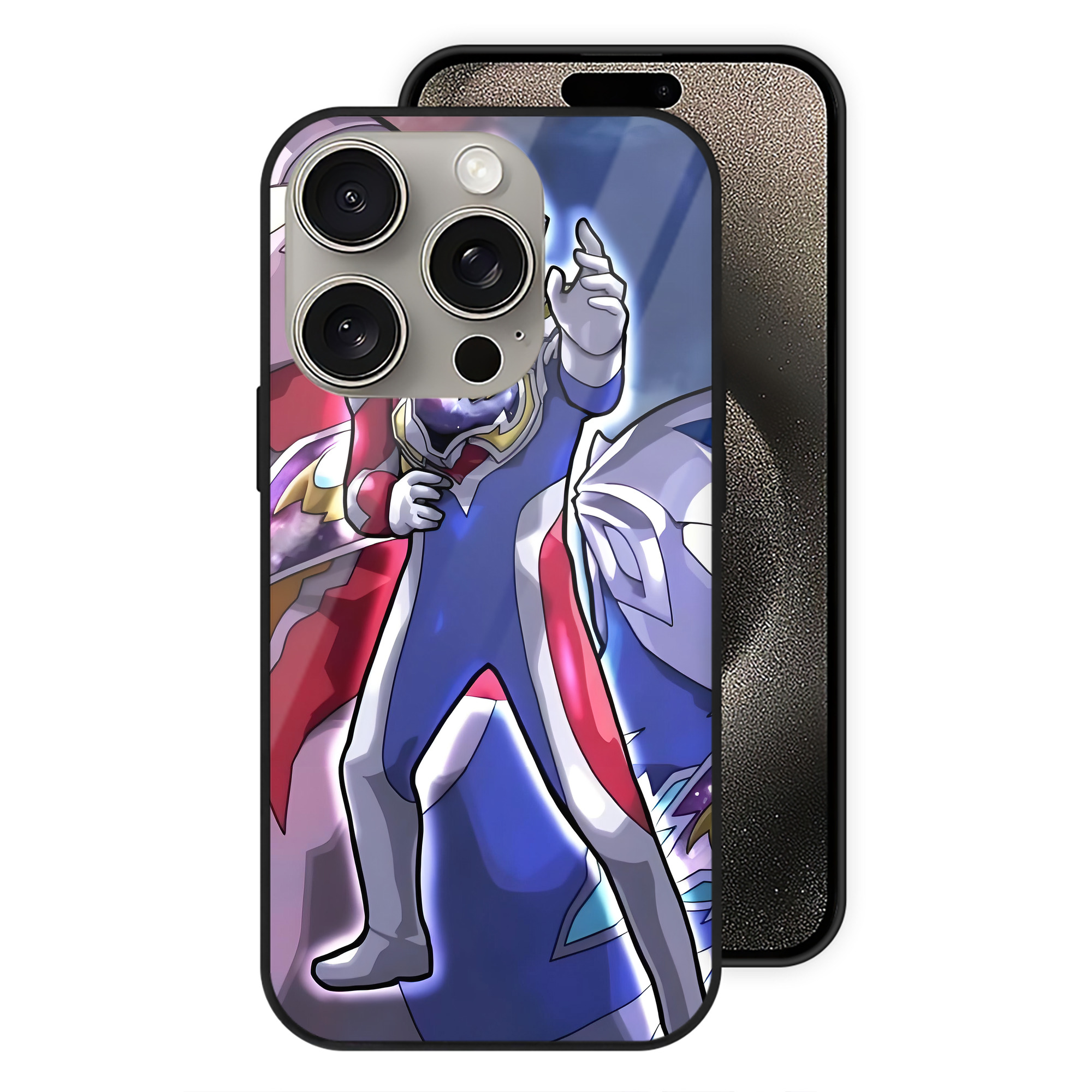 （画像用） ウルトラマン Ultraman 【iPhone15Pro対応】スマホケース 耐衝撃＆黄変防止 背面ガラス