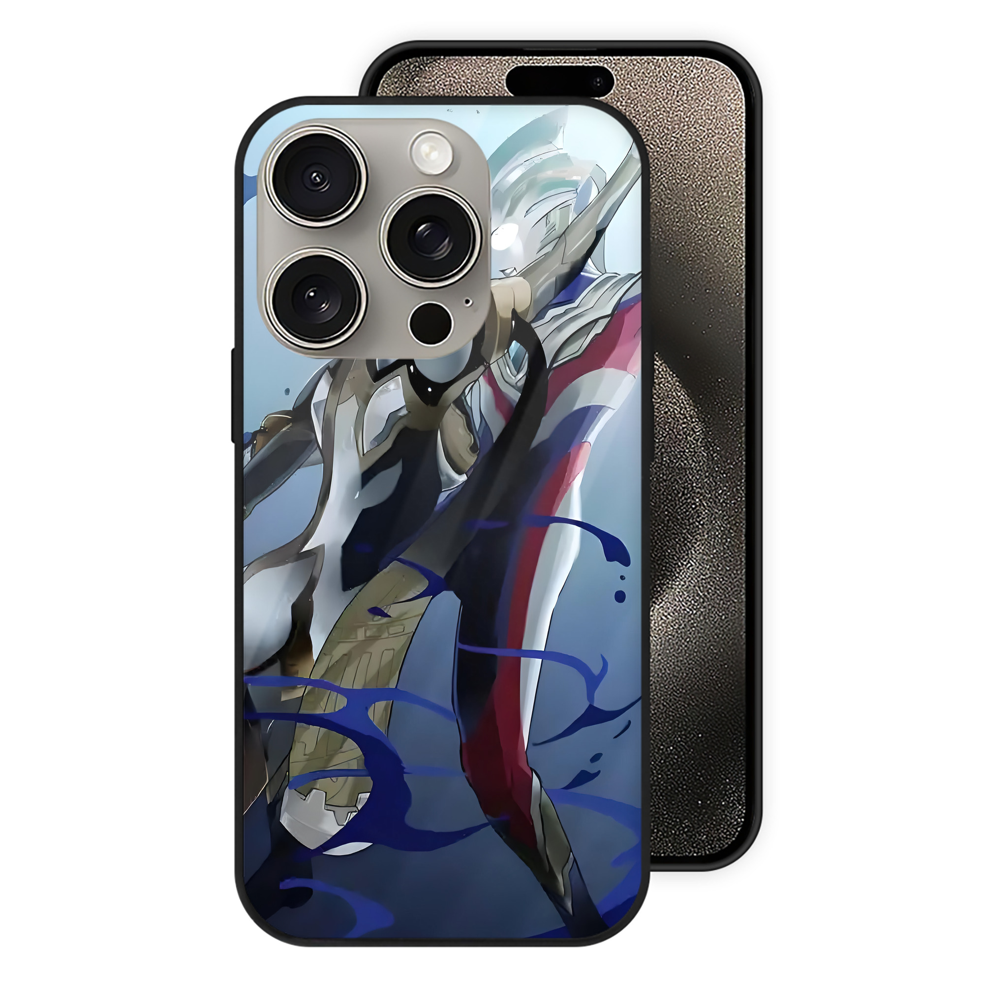 （画像用） ウルトラマン Ultraman 【iPhone15Pro対応】スマホケース 耐衝撃＆黄変防止 背面ガラス