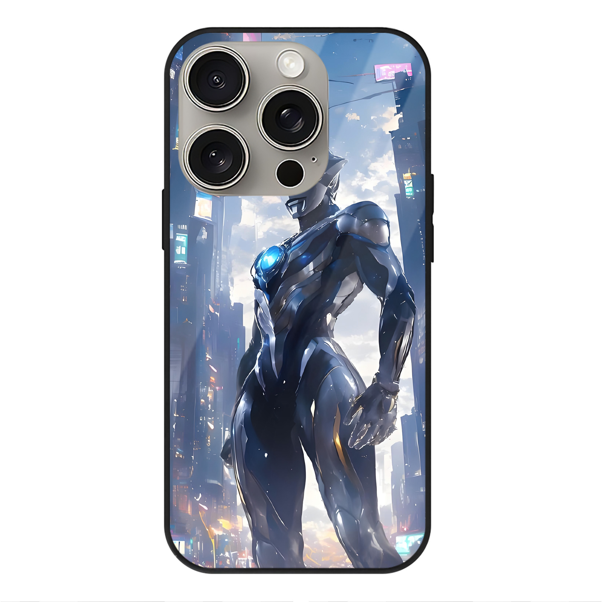 （画像用） ウルトラマン Ultraman 【iPhone15Pro対応】スマホケース 耐衝撃＆黄変防止 背面ガラス