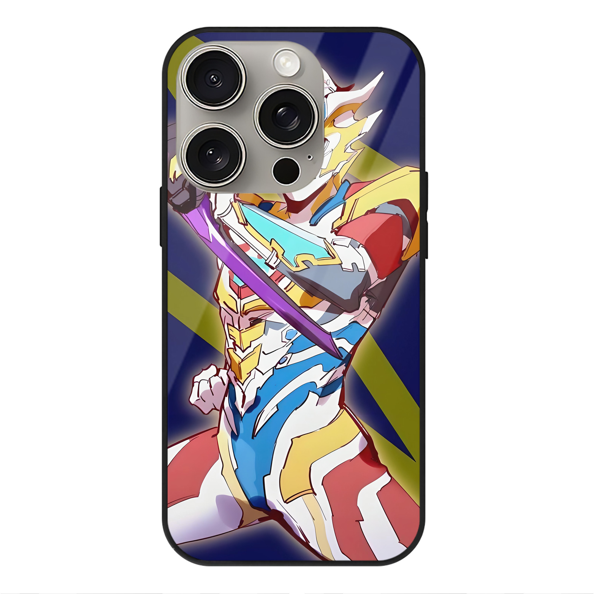 （画像用） ウルトラマン Ultraman 【iPhone15Pro対応】スマホケース 耐衝撃＆黄変防止 背面ガラス