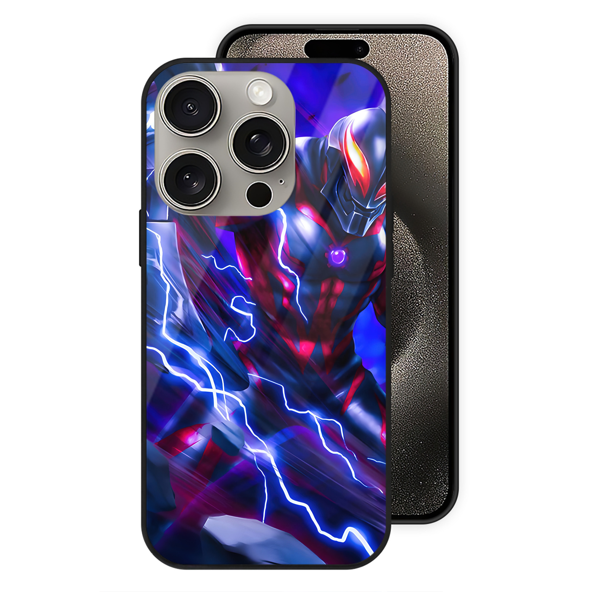 （画像用） ウルトラマン Ultraman 【iPhone15Pro対応】スマホケース 耐衝撃＆黄変防止 背面ガラス