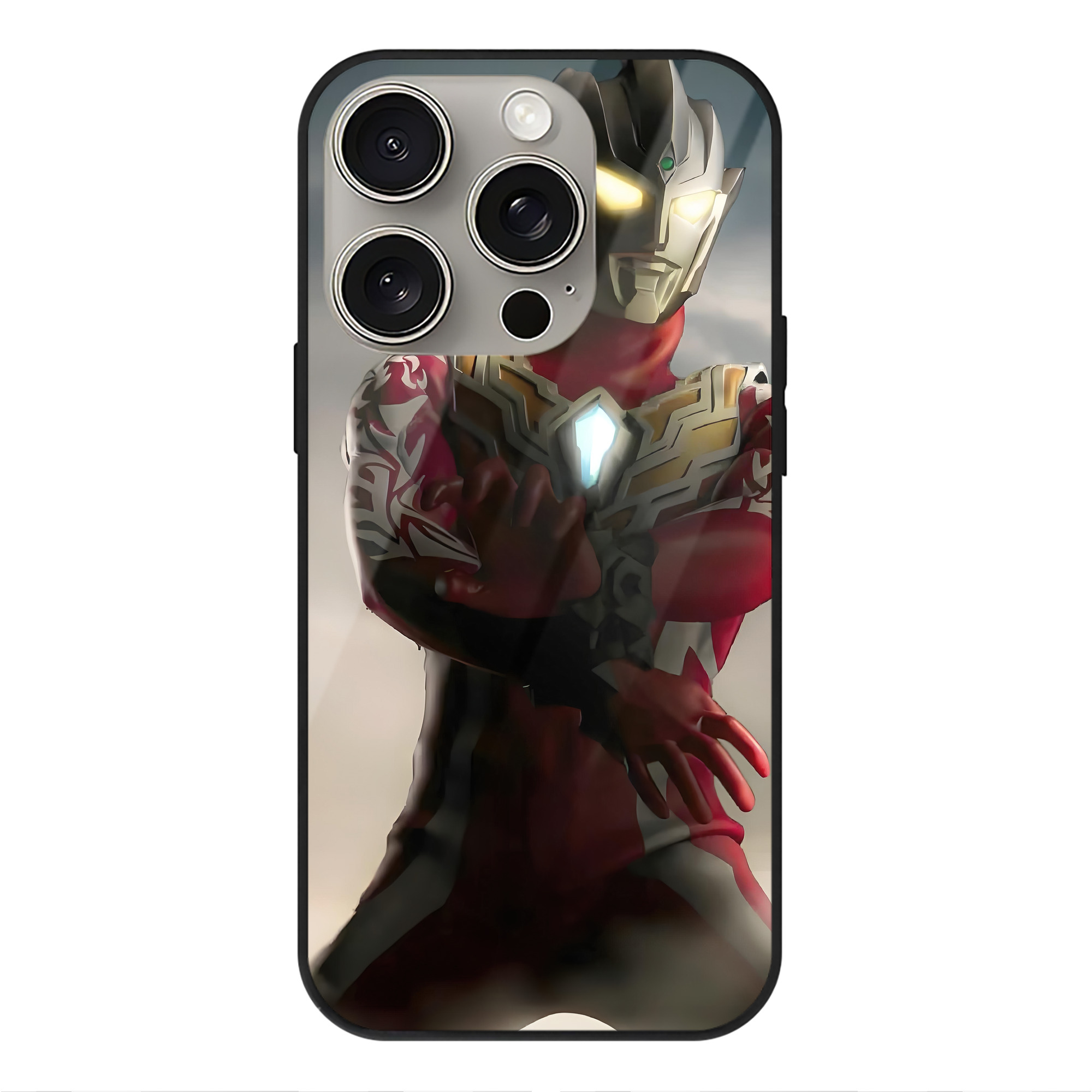 （画像用） ウルトラマン Ultraman 【iPhone15Pro対応】スマホケース 耐衝撃＆黄変防止 背面ガラス