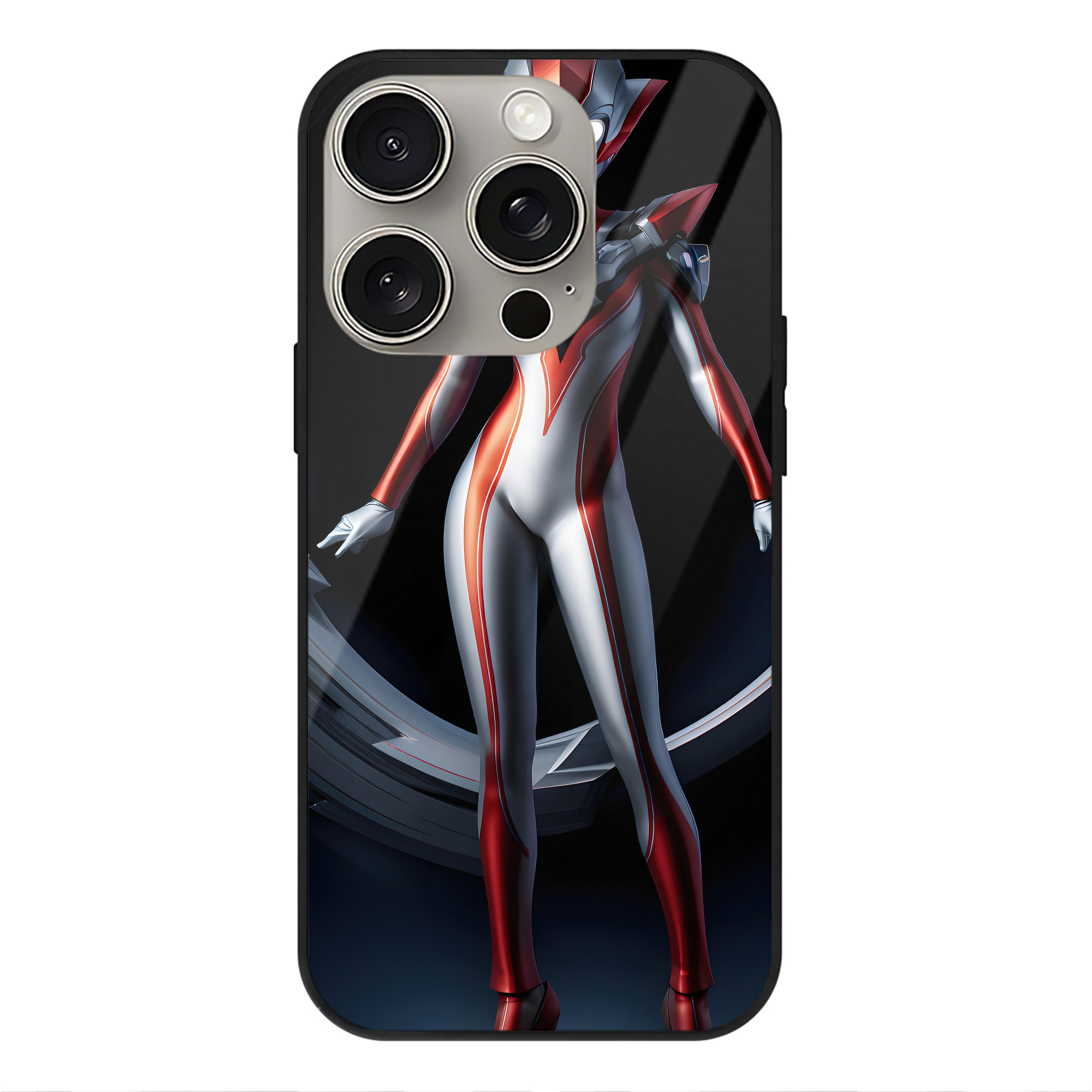 （画像用） ウルトラマン Ultraman 【iPhone15Pro対応】スマホケース 耐衝撃＆黄変防止 背面ガラス