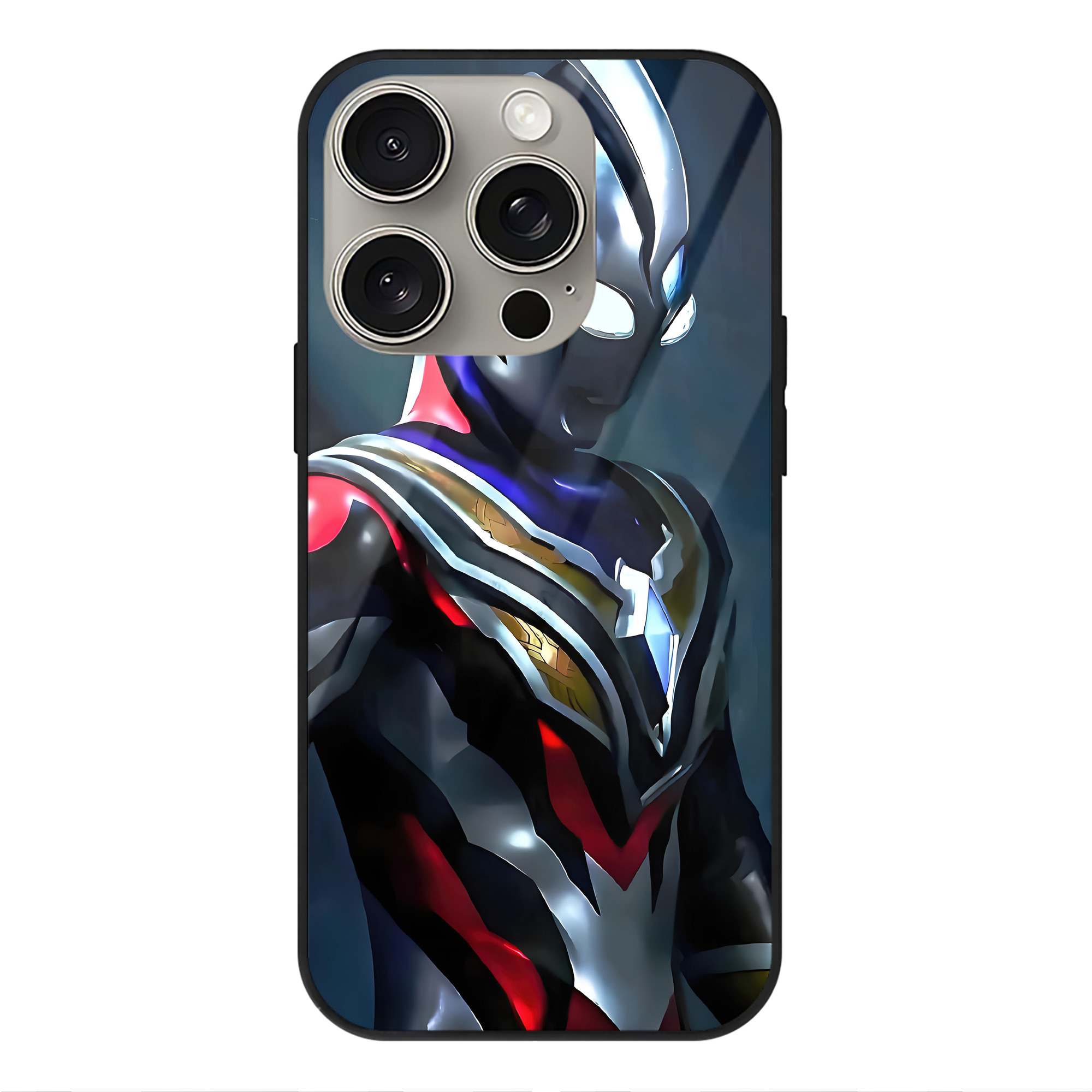 （画像用） ウルトラマン Ultraman 【iPhone15Pro対応】スマホケース 耐衝撃＆黄変防止 背面ガラス