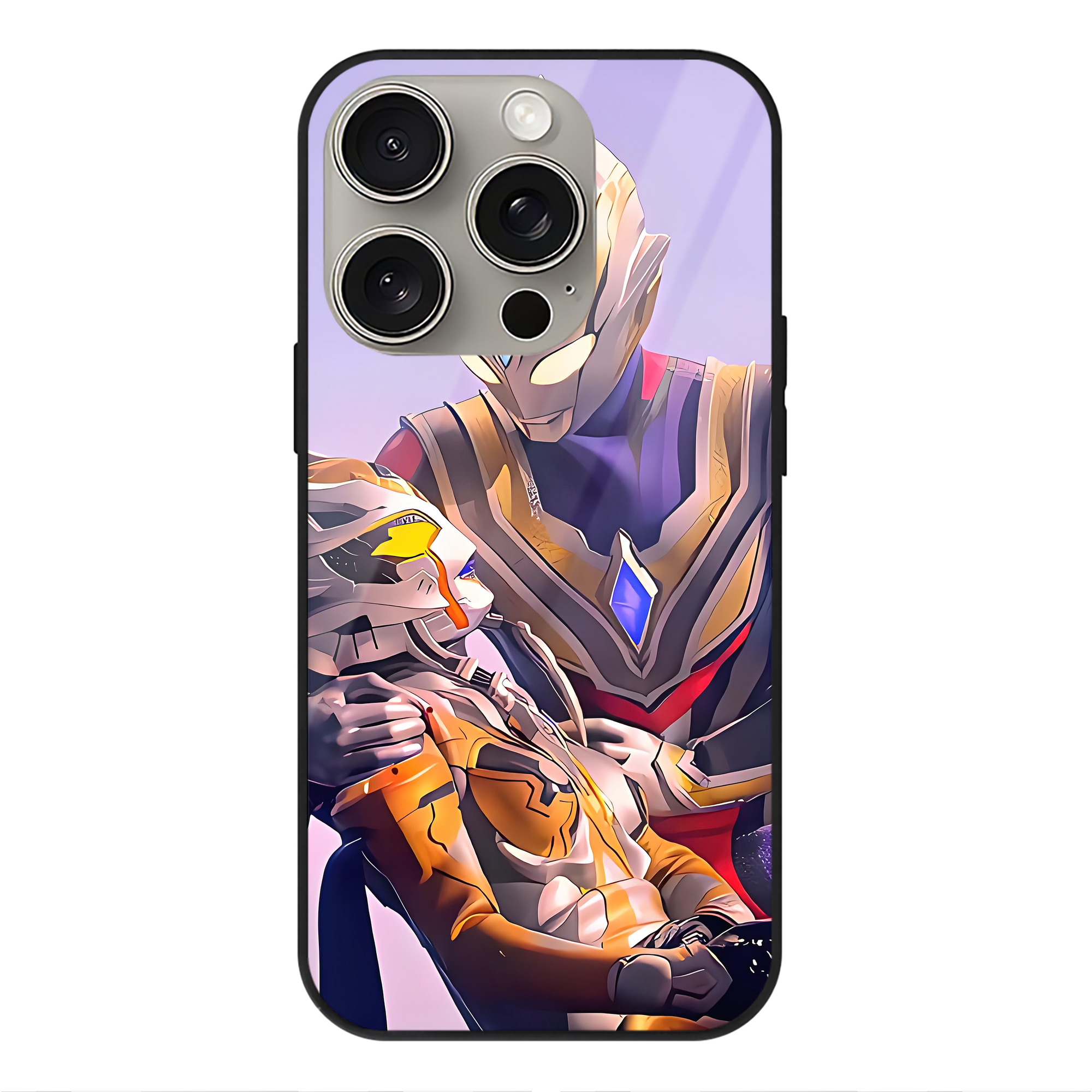 （画像用） ウルトラマン Ultraman 【iPhone15Pro対応】スマホケース 耐衝撃＆黄変防止 背面ガラス
