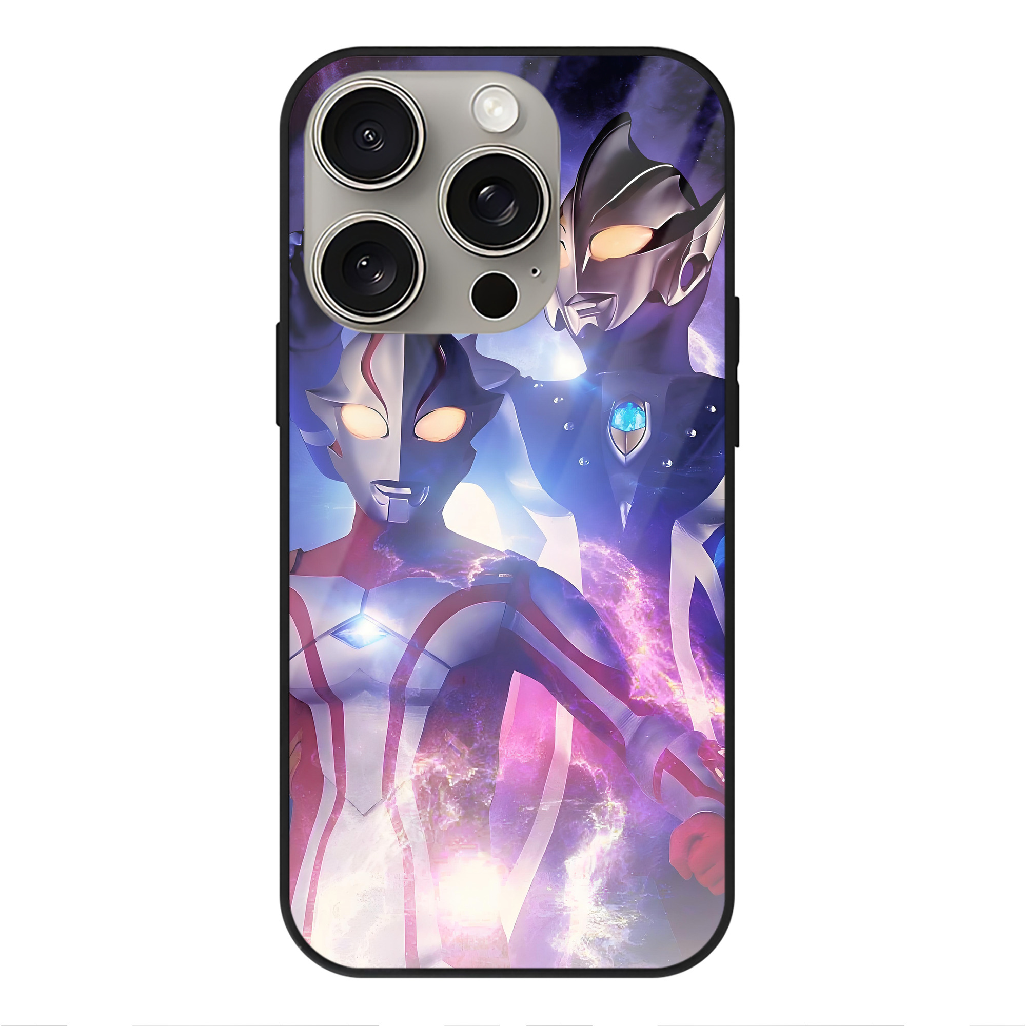 （画像用） ウルトラマン Ultraman 【iPhone15Pro対応】スマホケース 耐衝撃＆黄変防止 背面ガラス