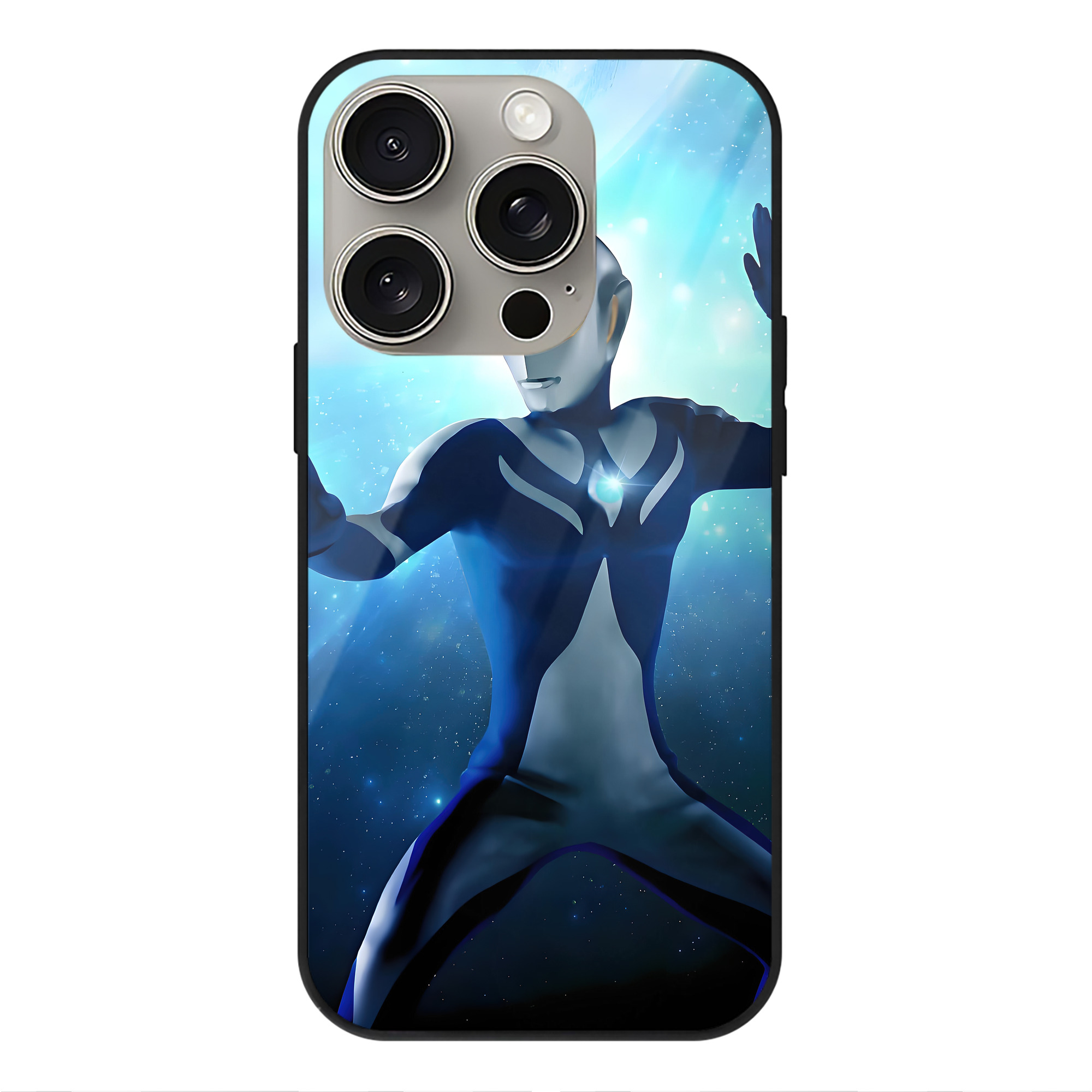 （画像用） ウルトラマン Ultraman 【iPhone15Pro対応】スマホケース 耐衝撃＆黄変防止 背面ガラス