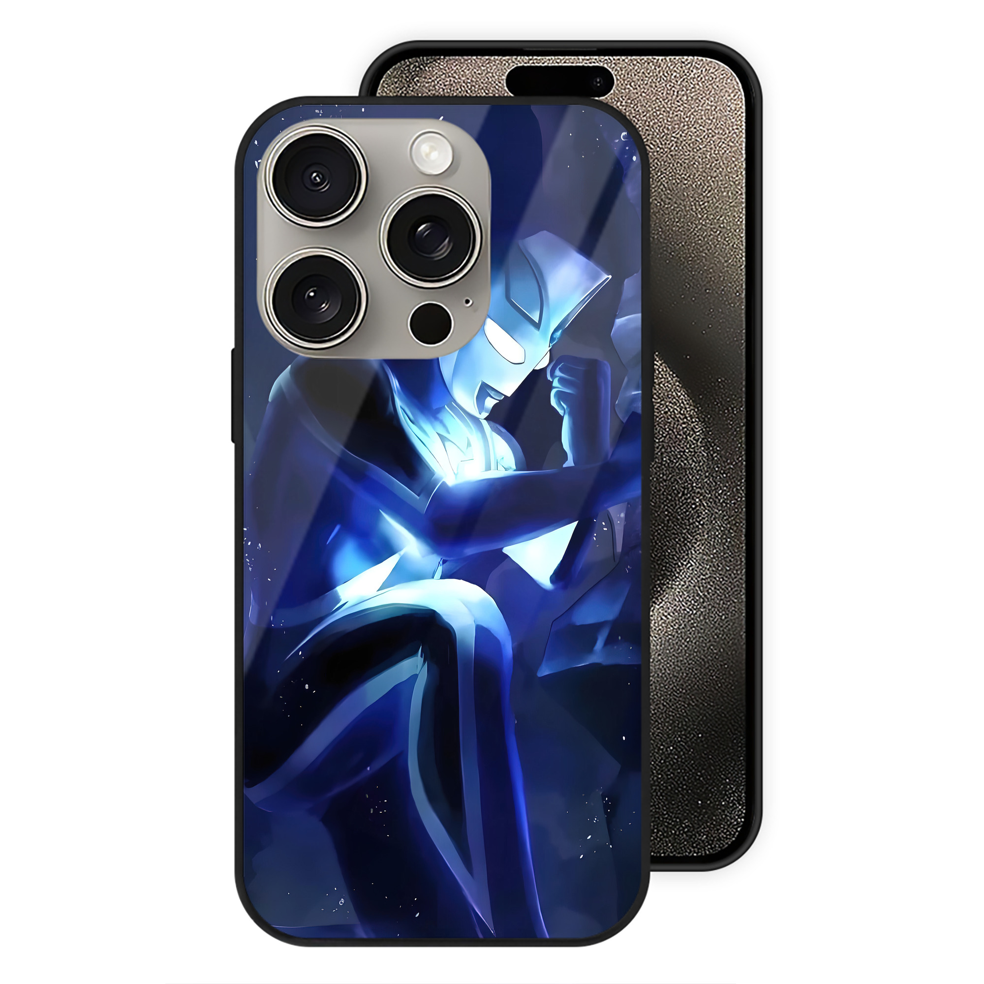 （画像用） ウルトラマン Ultraman 【iPhone15Pro対応】スマホケース 耐衝撃＆黄変防止 背面ガラス