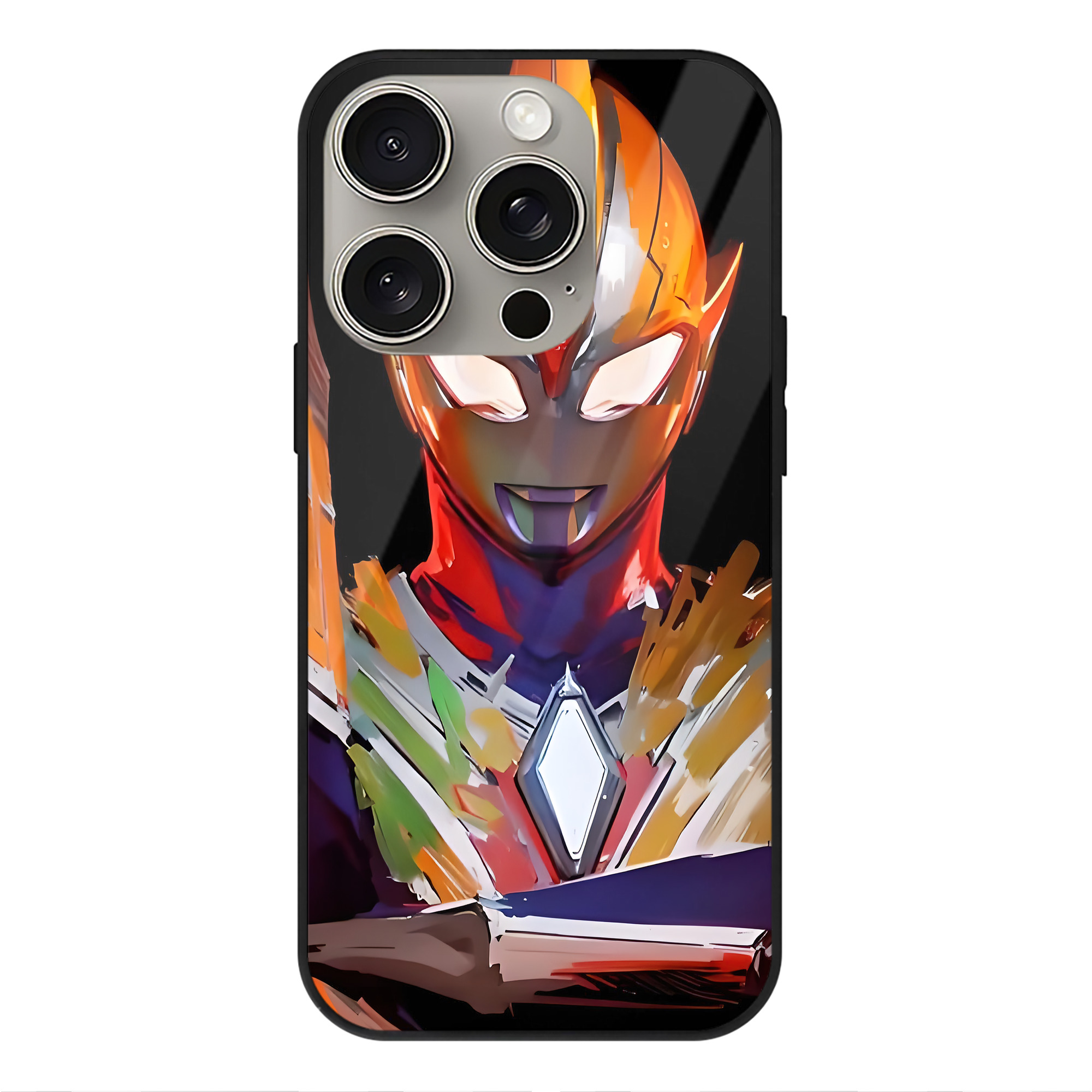 （画像用） ウルトラマン Ultraman 【iPhone15Pro対応】スマホケース 耐衝撃＆黄変防止 背面ガラス